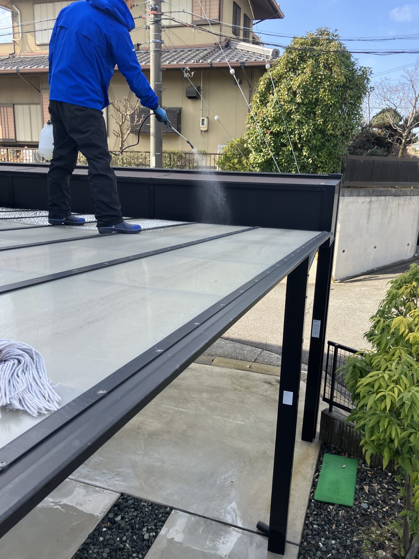 カーポート洗浄