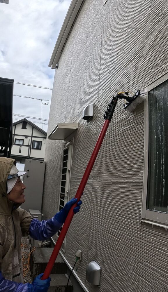 洗浄作業中
