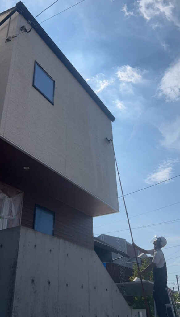 名古屋市天白区 外壁全面+カーポートクリーニング