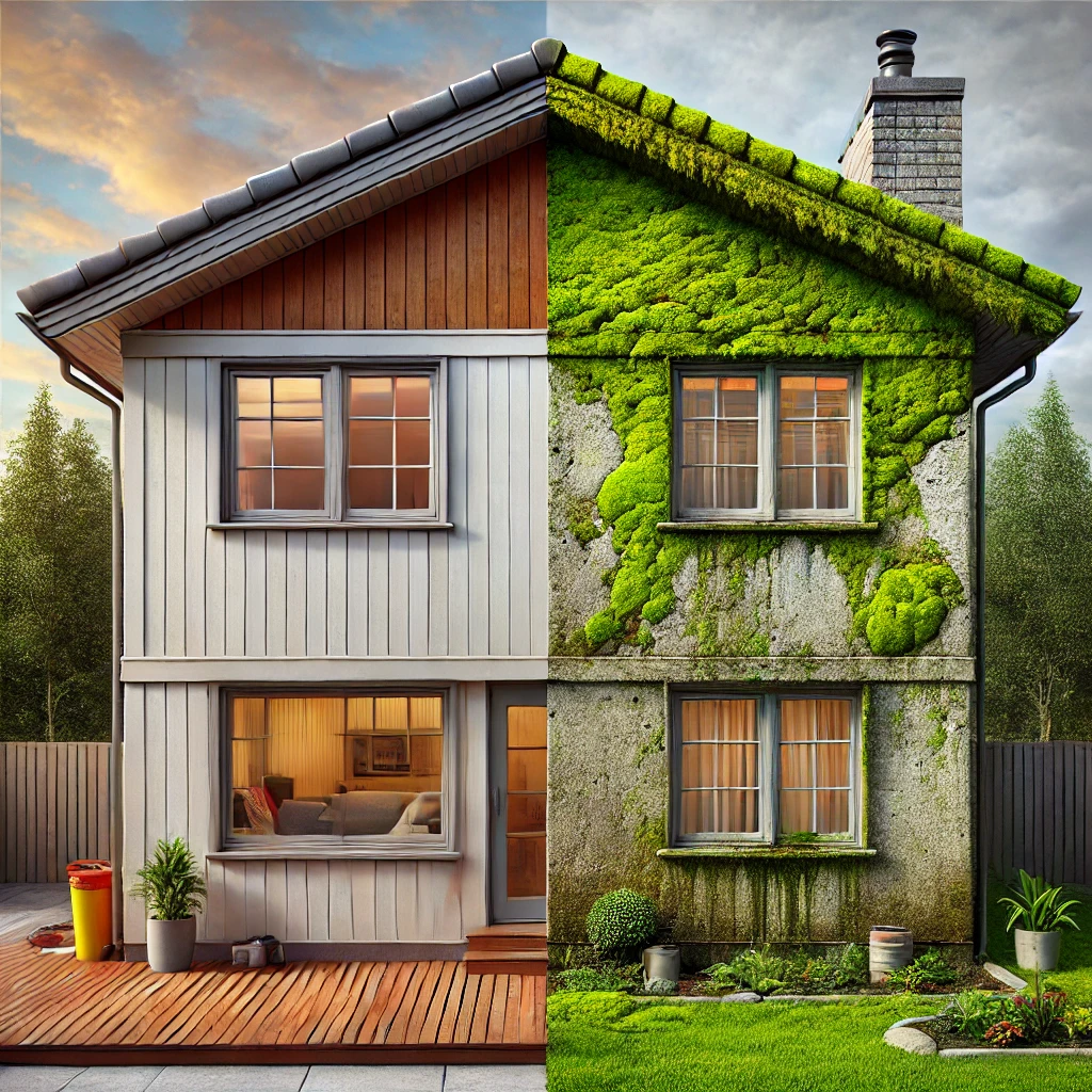 家の外壁にコケ・カビが生える理由と対策