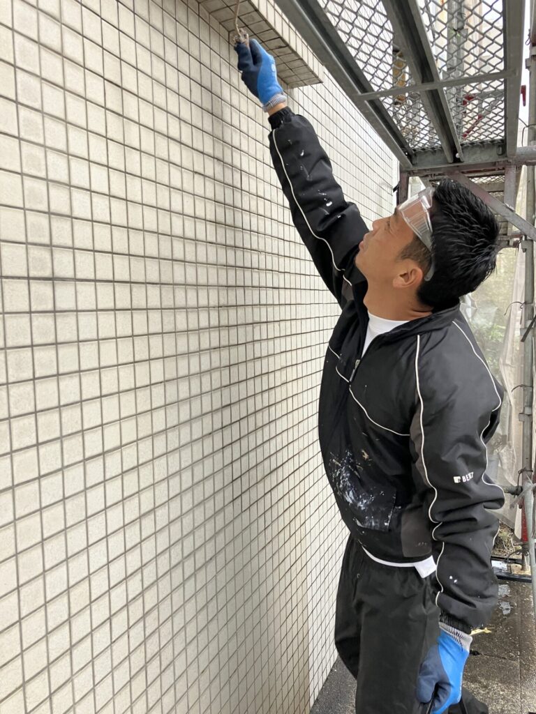 岐阜市 築40年 商業ビル タイル洗浄